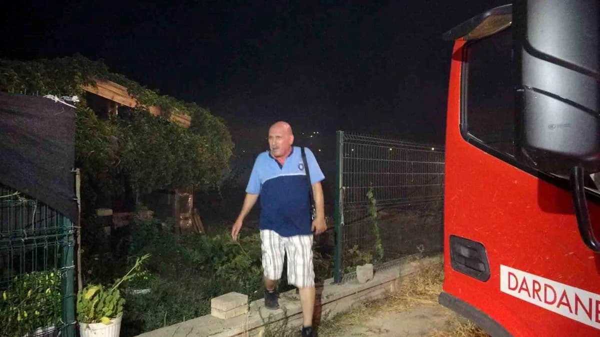 Çanakkale'de Tarım Arazisinde Yaşanan Yangın Kontrol Altına Alındı