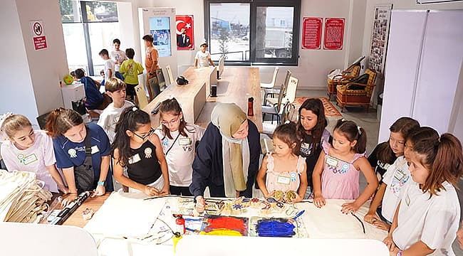 ÇAN'DA ÇOCUKLAR KÜLTÜR EVİNDE ÖĞRENEREK ÜRETİYOR