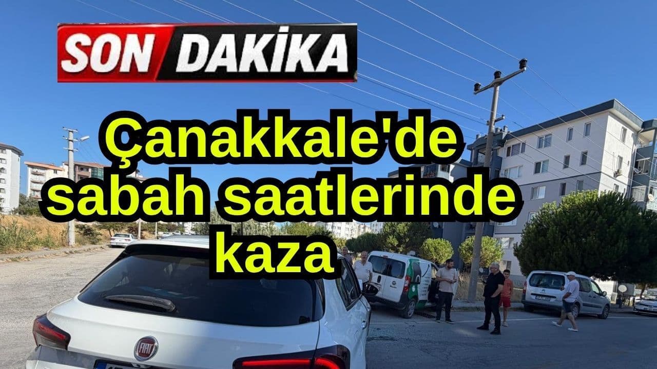 Çanakkale'de Esenler Mahallesi'nde Trafik Kazası: İki Araç Hasar Gördü
