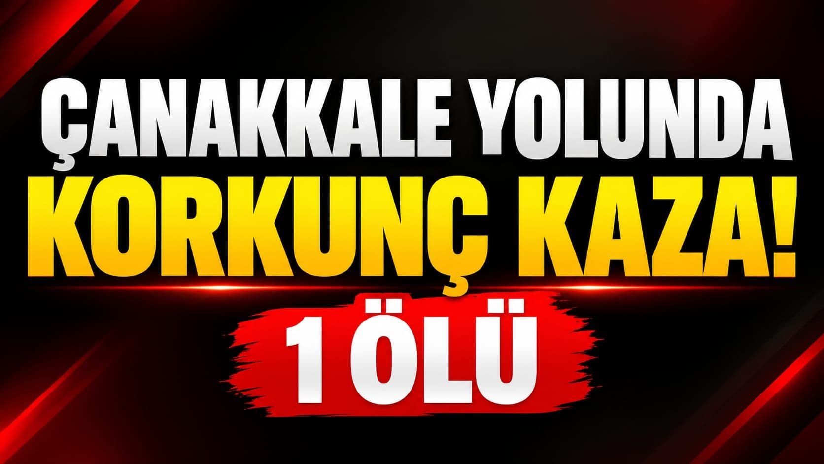 Çanakkale Yolunda Ölümcül Kaza: Motosiklet Sürücüsü Ölü