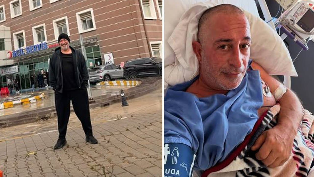 Cem Yılmaz'dan ÇOMÜ hatırası! Tedavi gördüğü sağlık kuruluşu önünde poz verdi