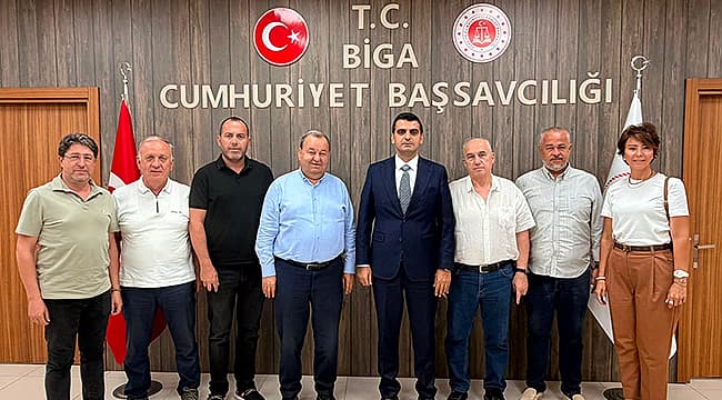 BİGA TSO HEYETİNDEN BİGA CUMHURİYET BAŞSAVCISI KOCABAY'A ZİYARET