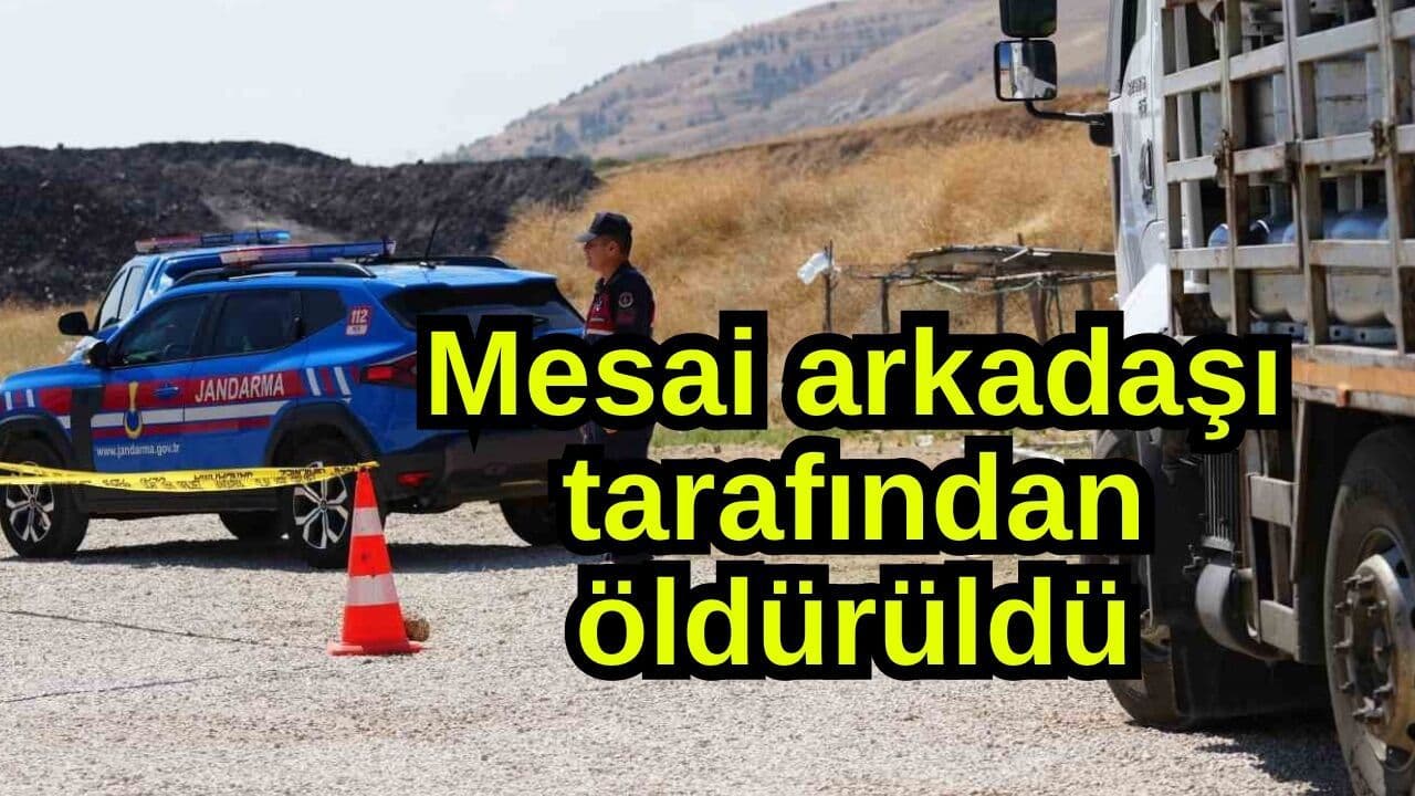 Mesai arkadaşı aracılığıyla öldürüldü