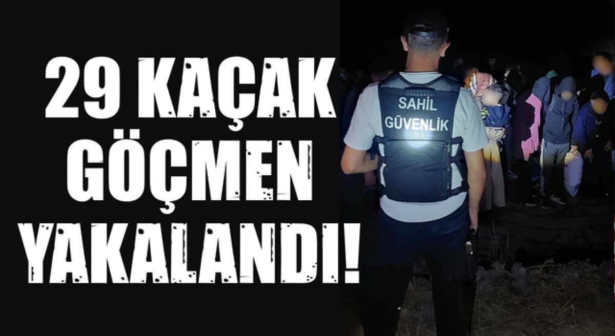 Çanakkale’de 29 Kaçak Göçmen Yakalandı: Alçıtepe’de Geniş Operasyon