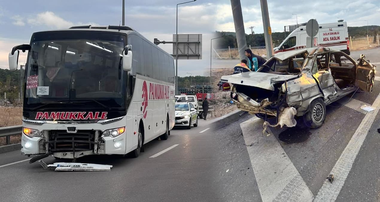 Çanakkale’de yolcu otobüsü ile otomobil çarpıştı: 2 kişi yaşamını yitirdi