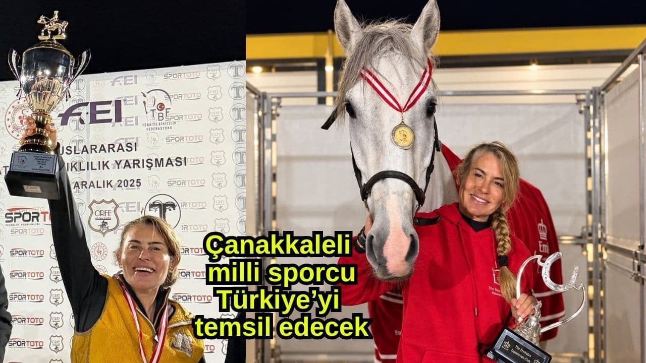 Çanakkaleli milli atlet Türkiye’yi temsil edecek