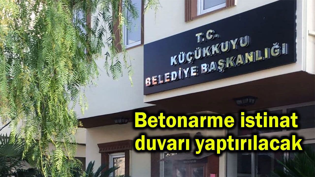 Küçükkuyu’da Betonarme İstinat Duvarı Projesi İhaleye Çıktı