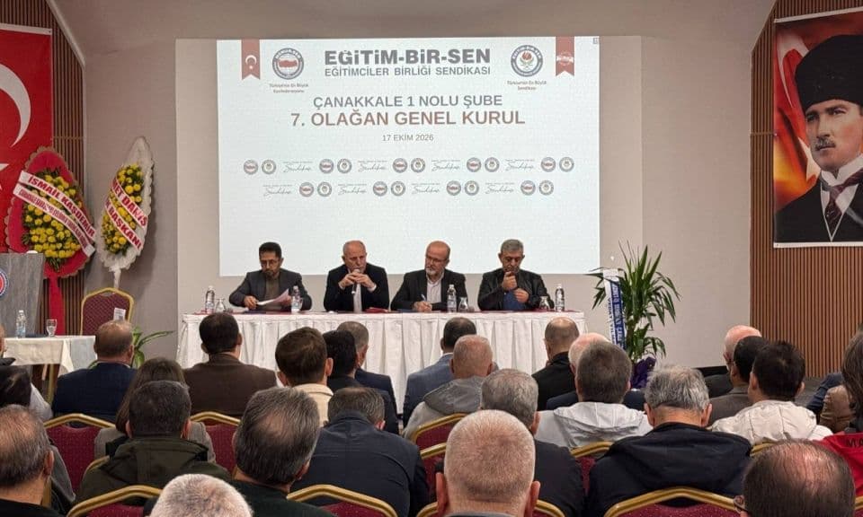 Eğitim-Bir-Sen Çanakkale, 7. Olağan Genel Kurul Sonrası Teşekkür Etti: Sorumluluk Vurgusuyla Güven Tazeledi