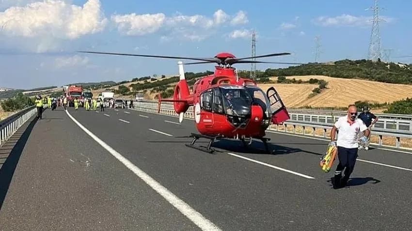 Çanakkale-Malkara Yolunda Helikopterli Operasyonu