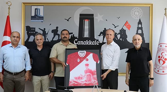 ÇANAKKALESPOR'DAN YENİ SEZON ÖNCESİ GENÇLİK VE SPOR İL MÜDÜRLÜĞÜ'NE ZİYARET