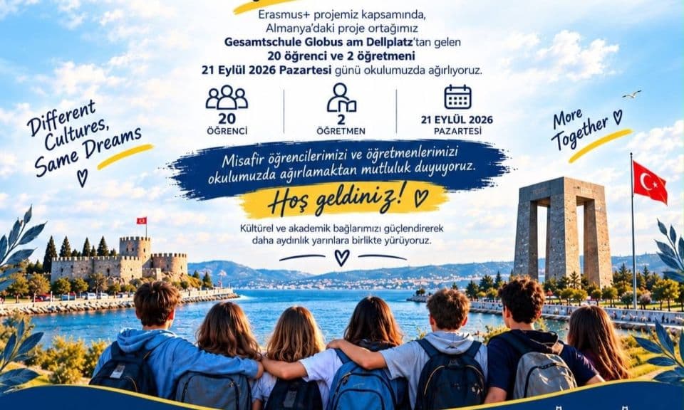Çanakkale Koleji’nde Erasmus+ Hareketliliği Heyecanı