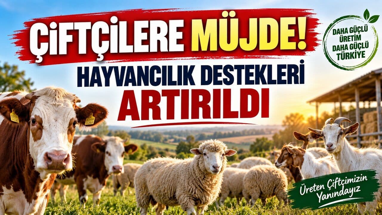 Çiftçilere Müjde! Hayvancılık Destekleri Artırıldı