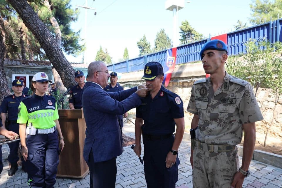 Çanakkale’de Jandarma Personeline Rütbe Terfisi