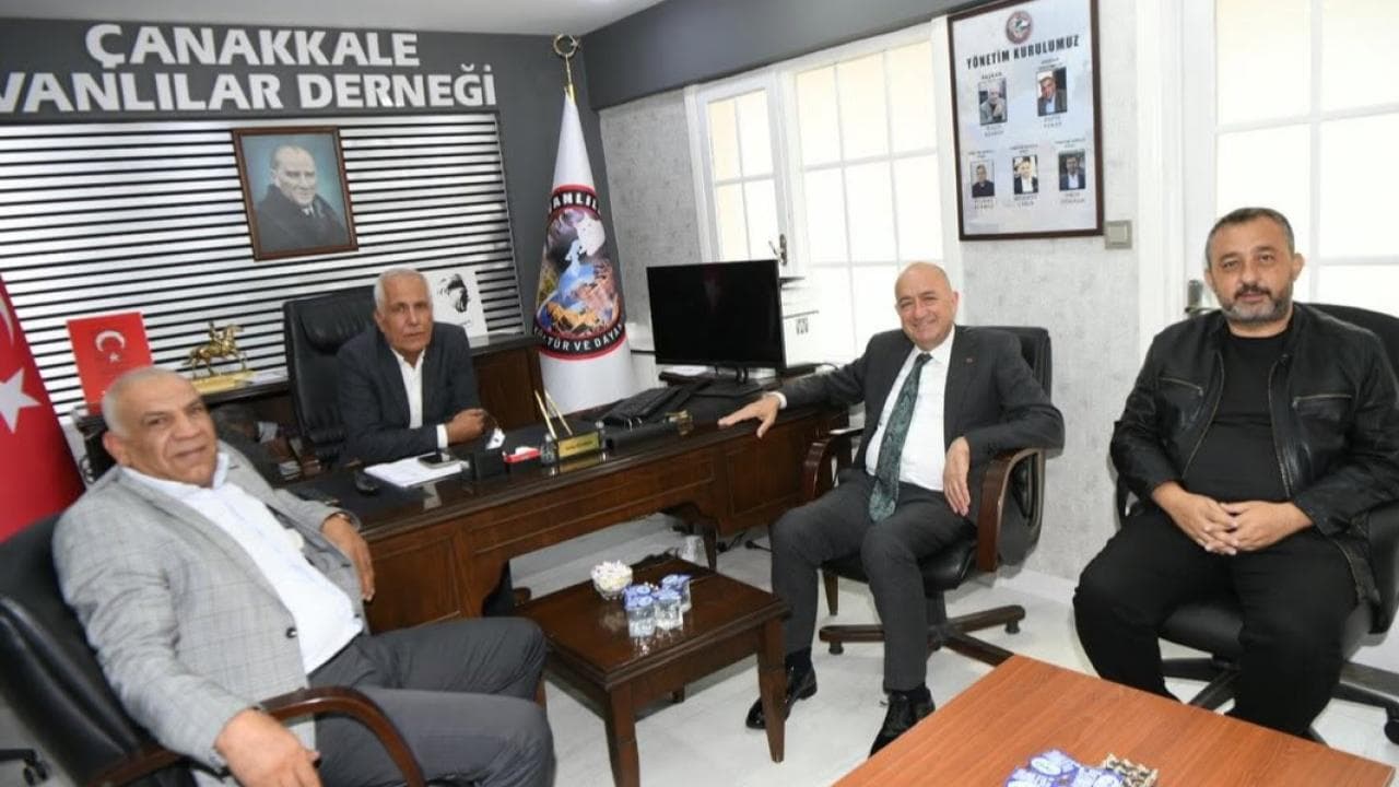Çanakkale'de Gider, Vanlılar Derneği'ni Ziyaret Etti