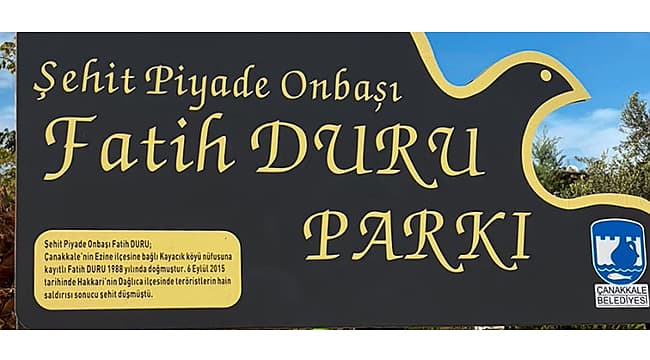 Çanakkale Şehit Parklarına Vefa Dokunuşu: Yenilenen Tabelalarla Hatıralar Dimdik Ayakta