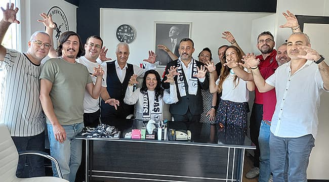 İskenderoğlu ve Barış, 1903 Çanakkale Beşiktaşlılar Derneği’ni Ziyaret Etti