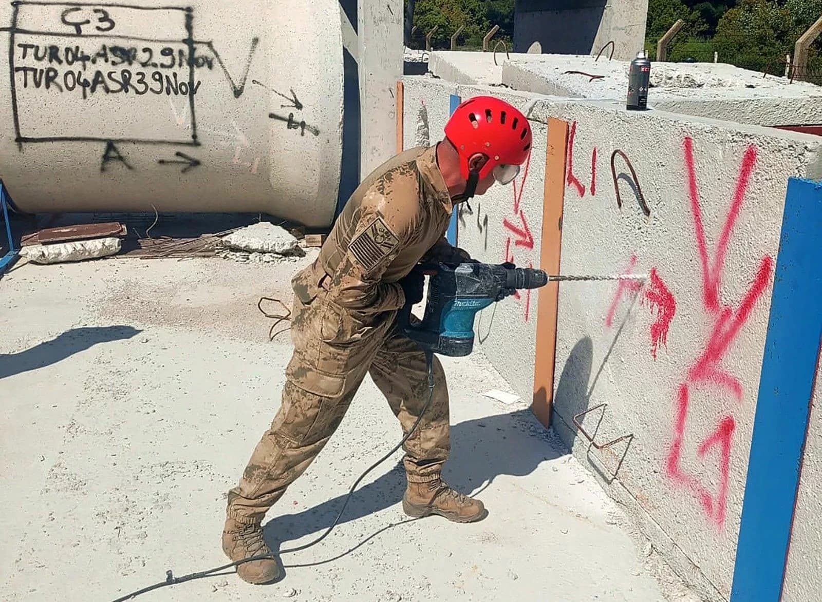 Askeri Personel için Enkazda Arama Kurtarma Eğitimi