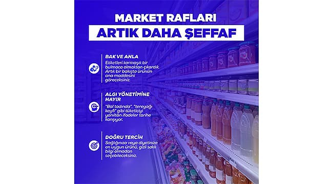 GIDA ETİKETLERİNDE YENİ DÖNEM