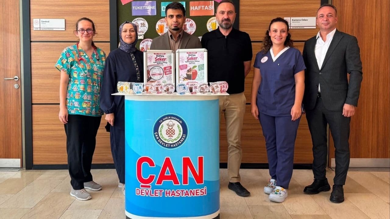 Çan Devlet Hastanesi'nde Şeker Farkındalığı Etkinliği: Sağlıklı Beslenme Bilinci