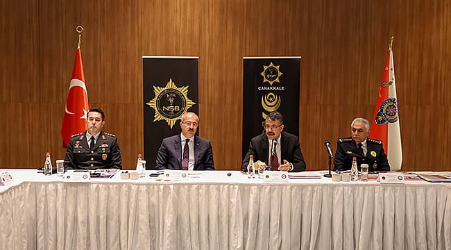ÇANAKKALE'DE NARKOTİK SUÇLARLA MÜCADELE BÖLGE TOPLANTISI YAPILDI