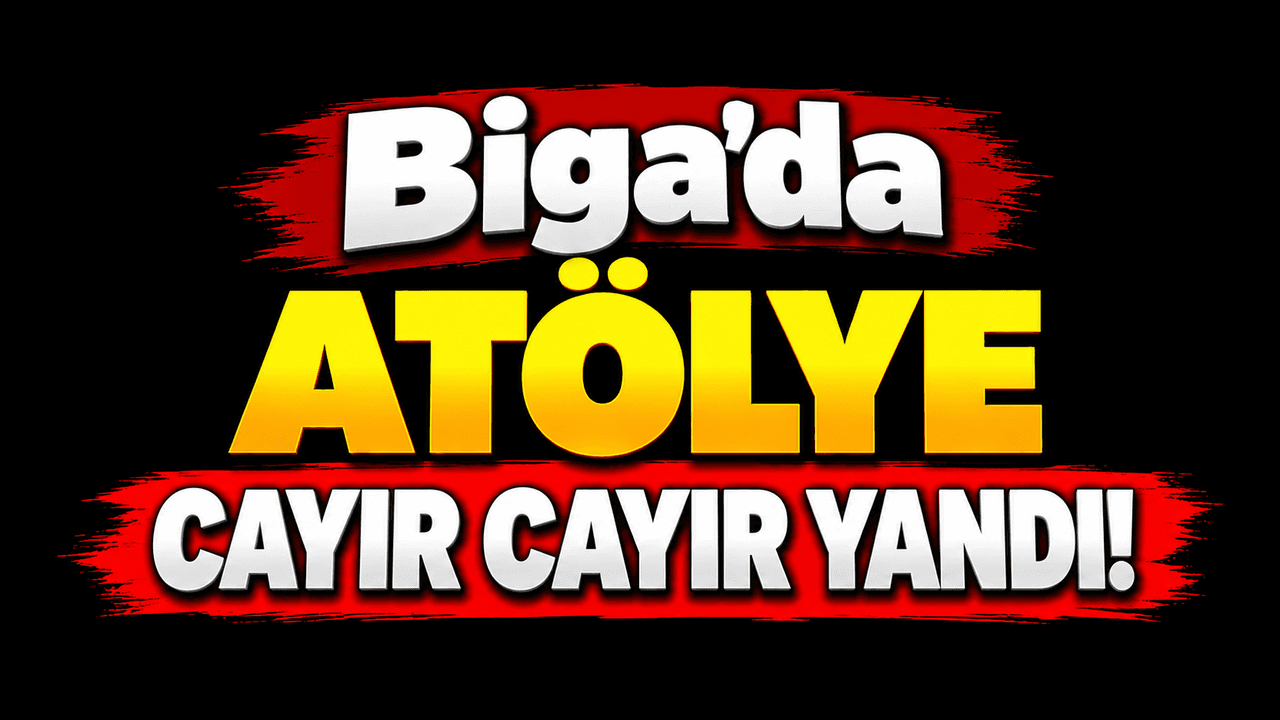 Biga’da Marangoz Atölyesinde Yangın: Çavuşköy’te Duman ve Alevler