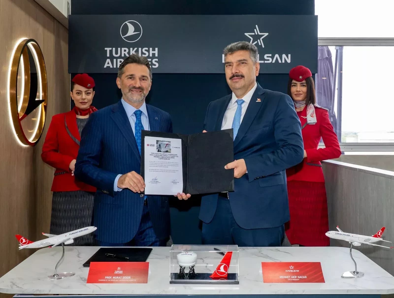 Türk Hava Yolları İle HAVELSAN Arasında 12 Uçuş Simülatörü İçin Sözleşme İmzalandı