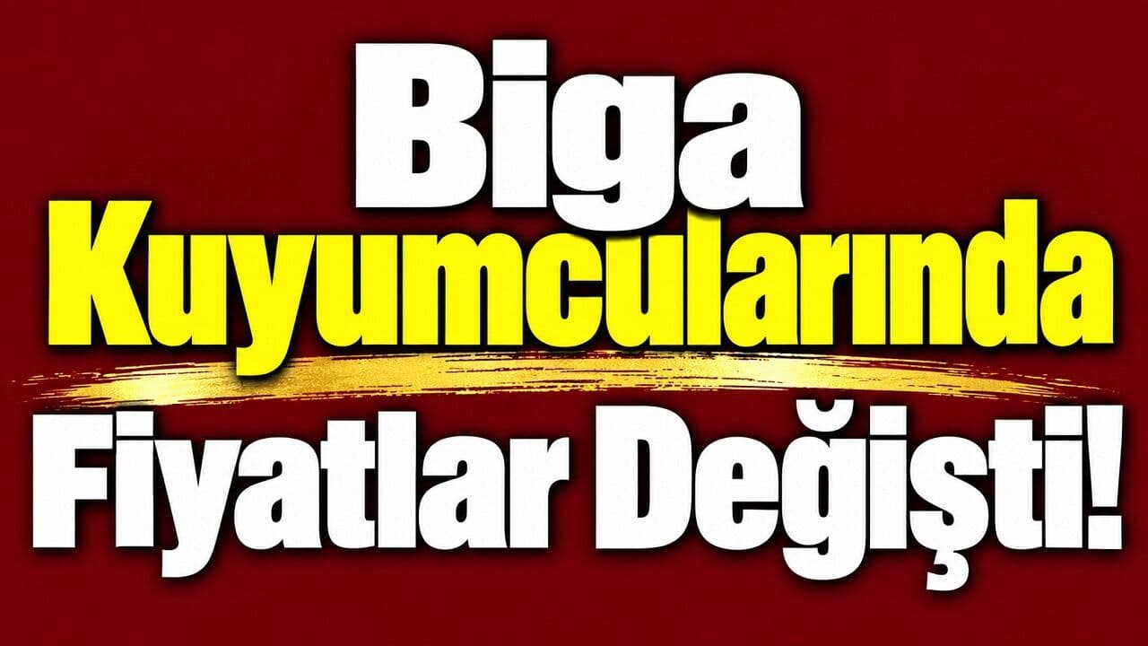 Biga Kuyumcularında Altın Fiyatları Güncel Değişti