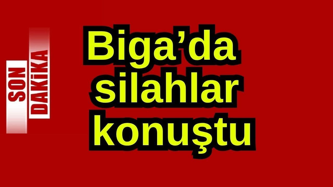 Biga’da silahlar söz aldı