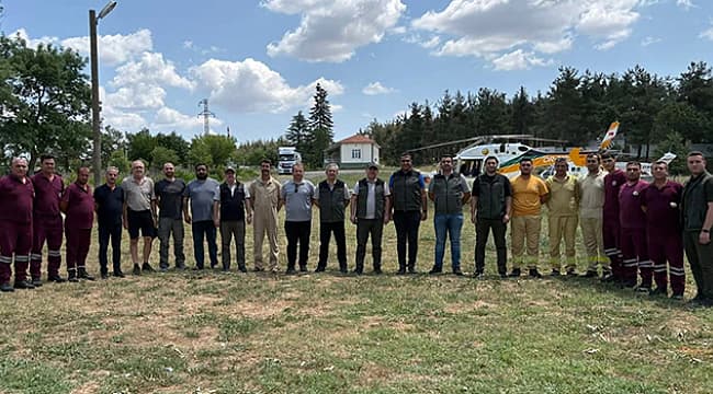 BÖLGE MÜDÜRÜ DEMİRCİ'DEN YANGIN EKİPLERİNE MORAL ZİYARETİ