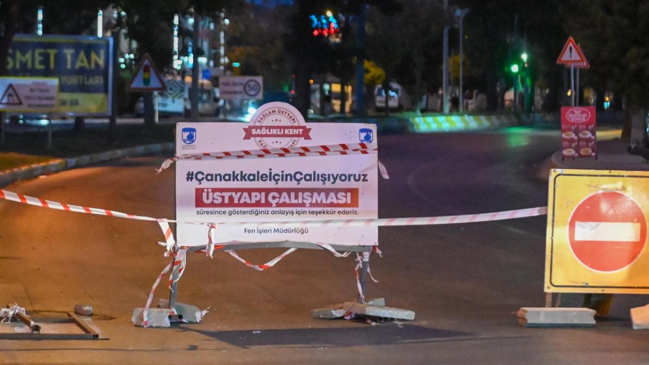 Çanakkale’de Ulaşımı Etkileyecek Çalışma: Mehmet Çavuş Sokak 7 Gün Süresince Trafiğe Kapalı