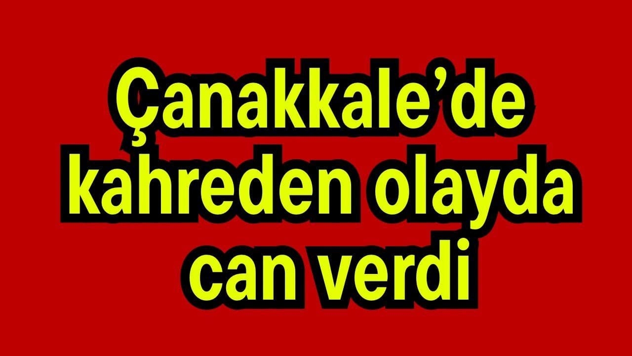 Çanakkale’de kahreden vakada can verdi