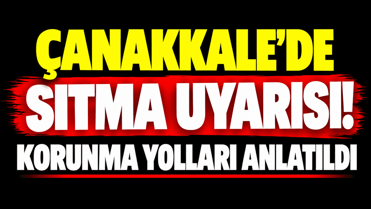 Çanakkale’de sıtma uyarısı! Korunma yolları anlatıldı