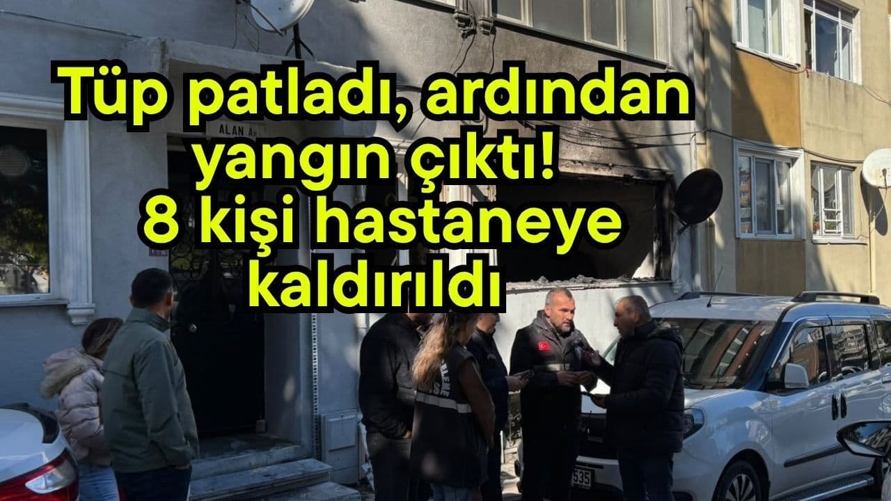 İhsaniye'de Tüp Patlaması Sonrası Yangın: 8 Kişi Hastaneye Kaldırıldı