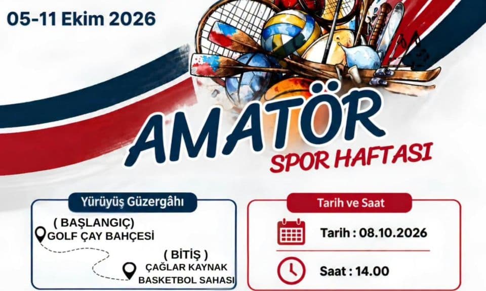 Çanakkale'de Amatör Spor Haftası Yürüyüşü 8 Ekim'de Gerçekleşecek