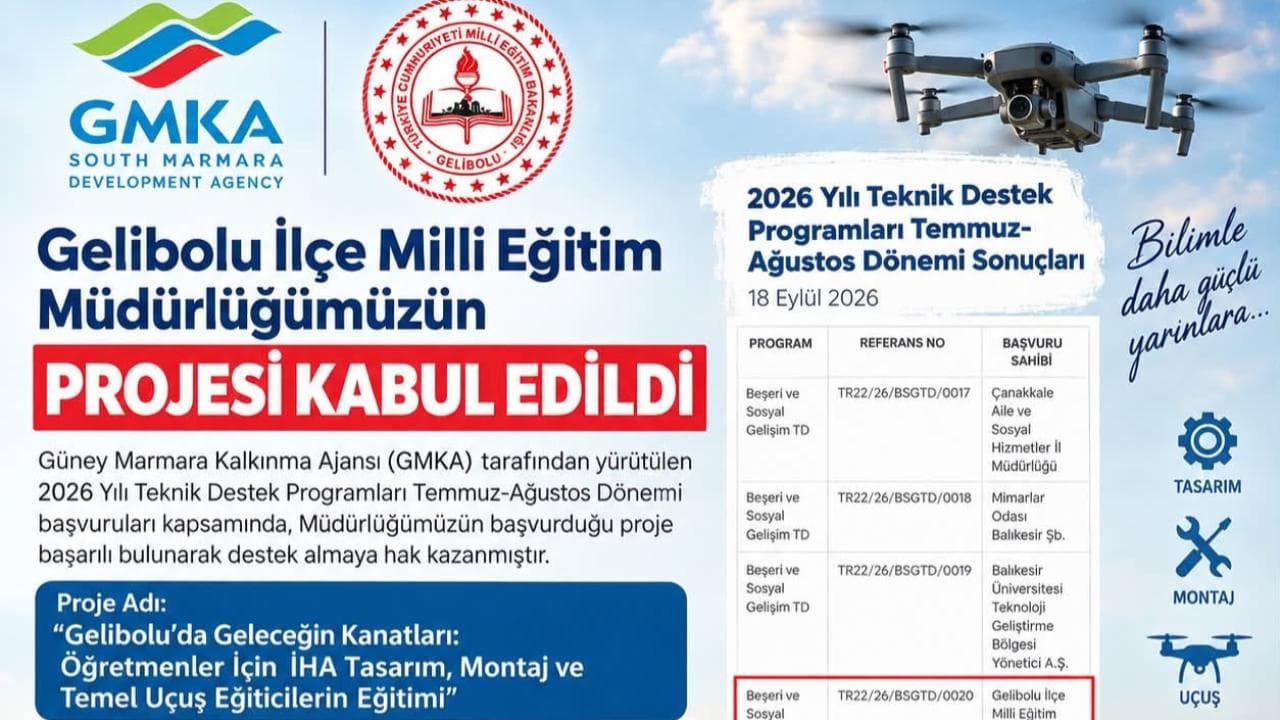 Gelibolu’da öğretmenlere İHA öğretimi için plan desteği