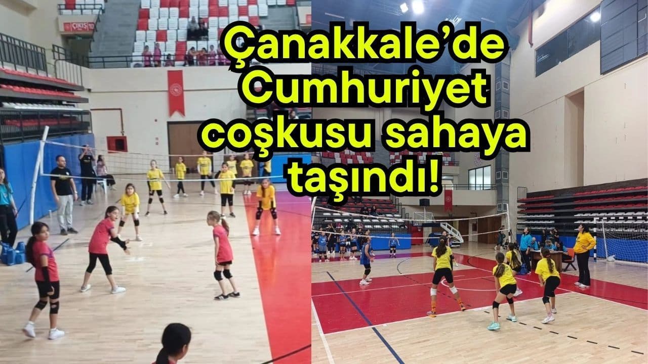 Cumhuriyet coşkusu alana taşındı Çanakkale’de