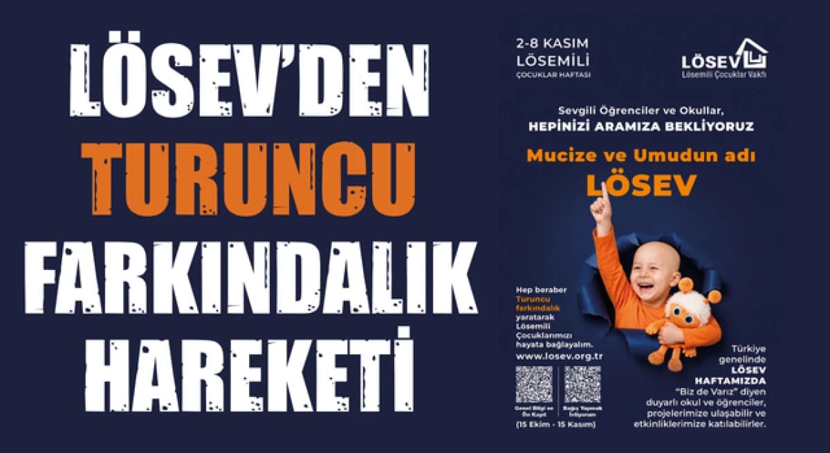 Çanakkale, LÖSEV'in Turuncu Umut Hareketiyle Lösemiye Karşı Kenetleniyor