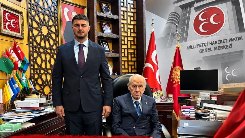 MHP Çanakkale İl Başkanı Salih Altınkaya, Genel Başkan Bahçeli'yi Genel Merkezde Karşıladı