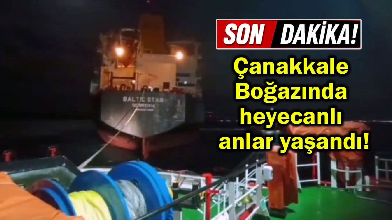 Çanakkale Boğazı'nda 182 Metrelik Kimyasal Tankerin Arızası
