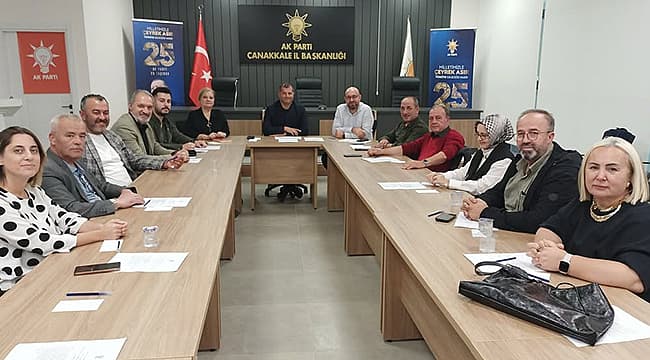 AK Parti Çanakkale İl Yönetim Kurulu Toplantısı 29 Eylül Dünya Kalp Günü’nde Gerçekleşti