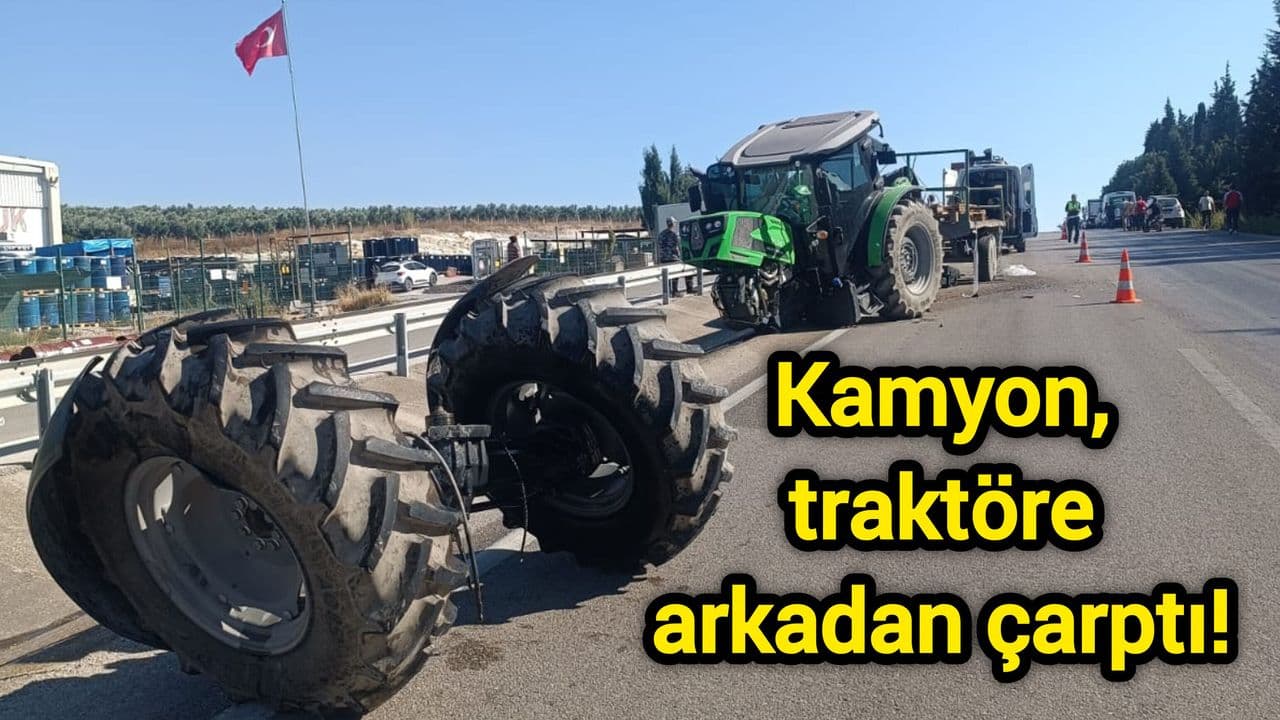 Balıkesir'de Korkunç Kaza: Kamyon Traktöre Çarptı, Sürücü Sıkıştığı Yerden Yaralı Kurtarıldı