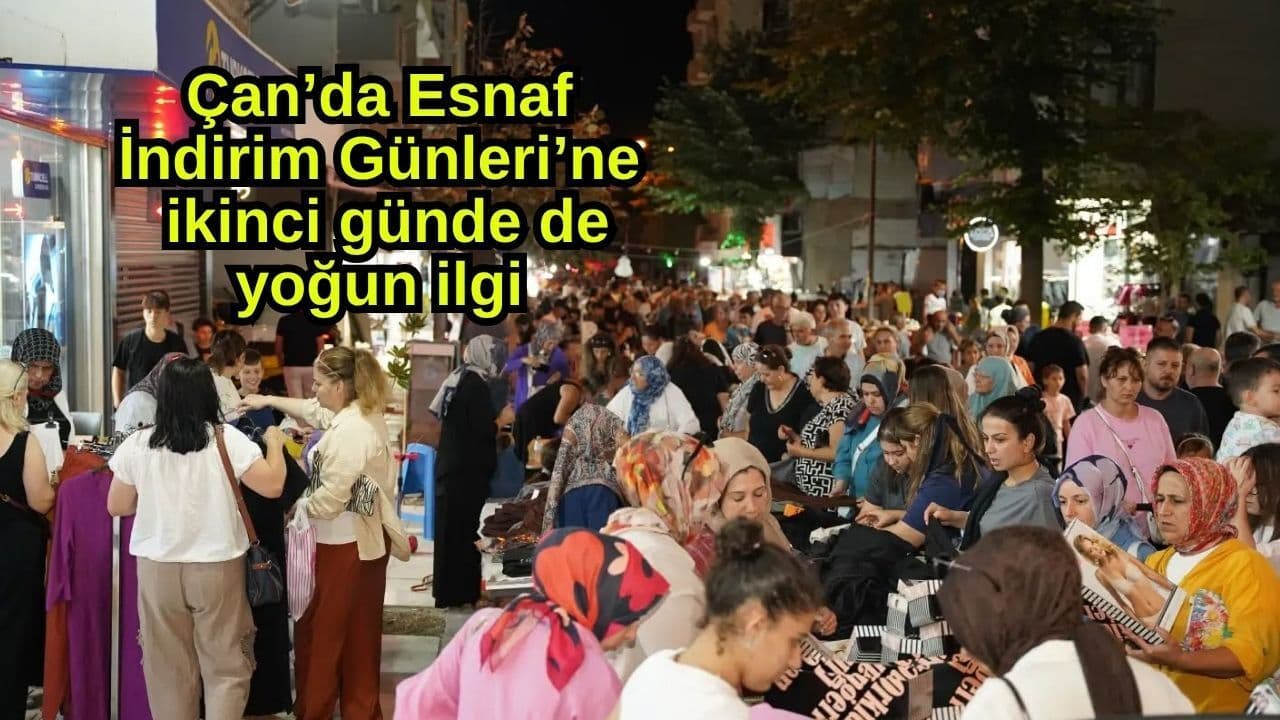 Çan'da İndirim Rüzgarı Devam Ediyor: Esnaf Günleri İkinci Günde de Halktan Tam Not Aldı!