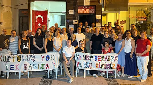 CHP ÇANAKKALE MERKEZ İLÇE BAŞKANLIĞI'NDAN LEVENT GÜRBÜZ'E DESTEK NÖBETİ