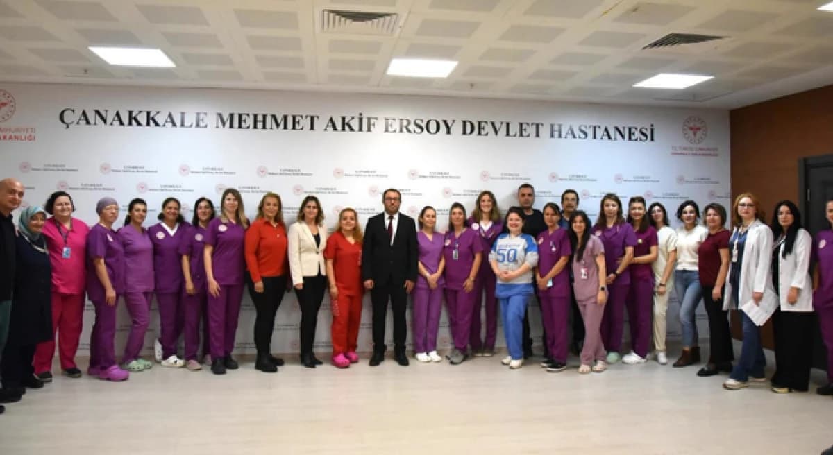 Çanakkale devlet hastanesi personellerine normal doğum teşekkürü