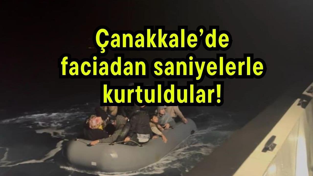 Çanakkale’de faciadan saniyelerle kurtuldular!