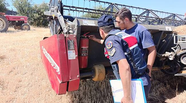 ÇANAKKALE JANDARMASI ORMAN YANGINLARINA KARŞI SAHADA