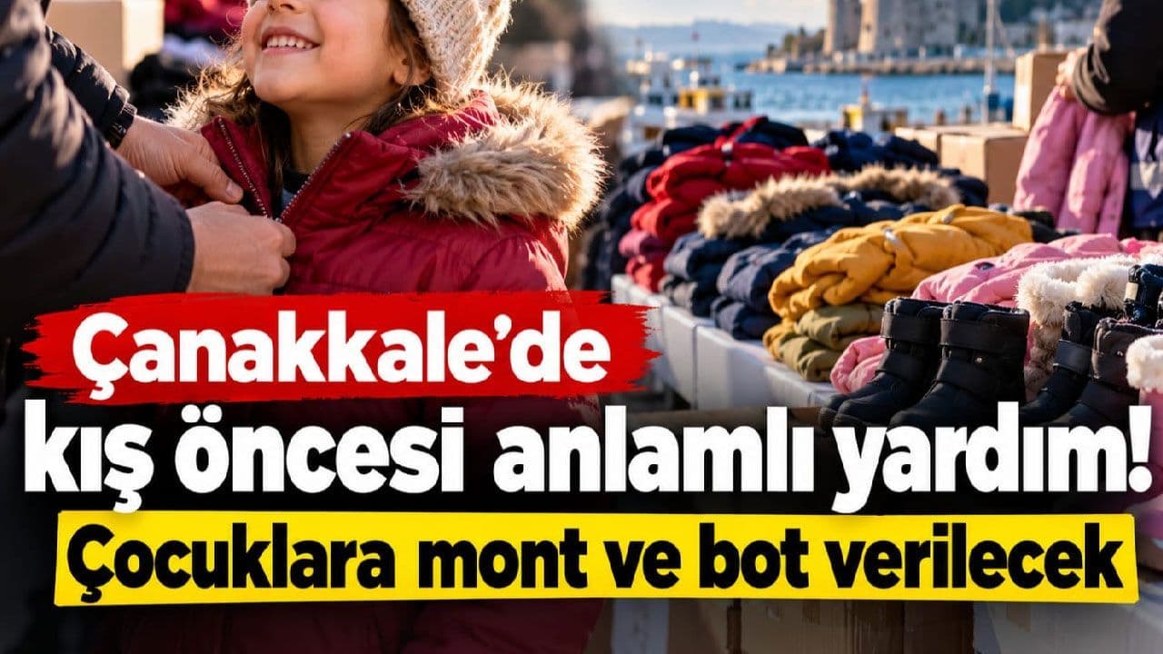 Lapseki Belediyesi Çocuklara Kış Desteği Sağlıyor