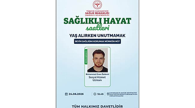 SAĞLIKLI HAYAT SAATLERİ'NDE BEYİN SAĞLIĞI KONUŞULACAK