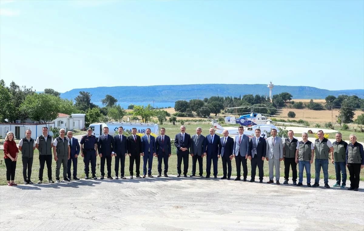 Çanakkale'de Yangınla Mücadele Toplantısı Gerçekleştirildi