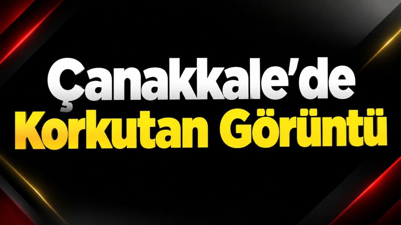 Çanakkale’de Korkutan Görüntü